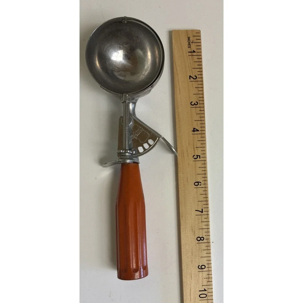 Shore Craft Ice Cream Scoop Batter Stainless Steel Bakelite 2 2/3oz  #12 Vintage